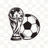 2026世界杯官方入口网站Logo，橙色与深蓝色搭配的足球赛事标志